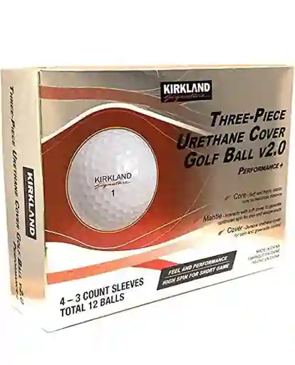 Kirkland Signature Three-piece Urethane Cover Golf Ball V2.0 Performance