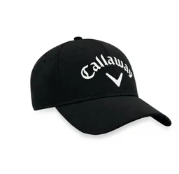 Womens Side Crested Structured Golf Hat - Black / Os