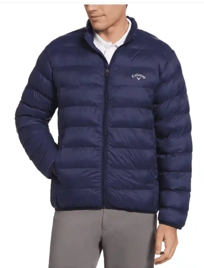 Talla M Mens Puffer Jacket - Navy / M