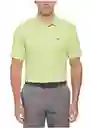 Talla Xl Mens Micro Texture Polo - Daiquiri Green / Xl