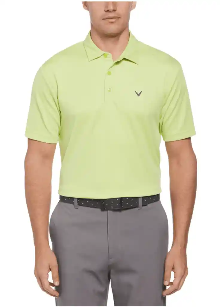 Talla Xl Mens Micro Texture Polo - Daiquiri Green / Xl