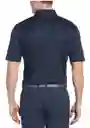 Talla M Mens Micro Texture Polo - Navy / M