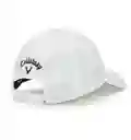 Mens Front Crested Structured Golf Hat - White/black / Os