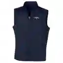 Talla M Mens Quilted Full Zip Puffer Golf Vest - Navy / M