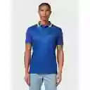 Talla M Mens Callaway X Engineered Ombre Chevron Print Polo - Clematis Blue / M