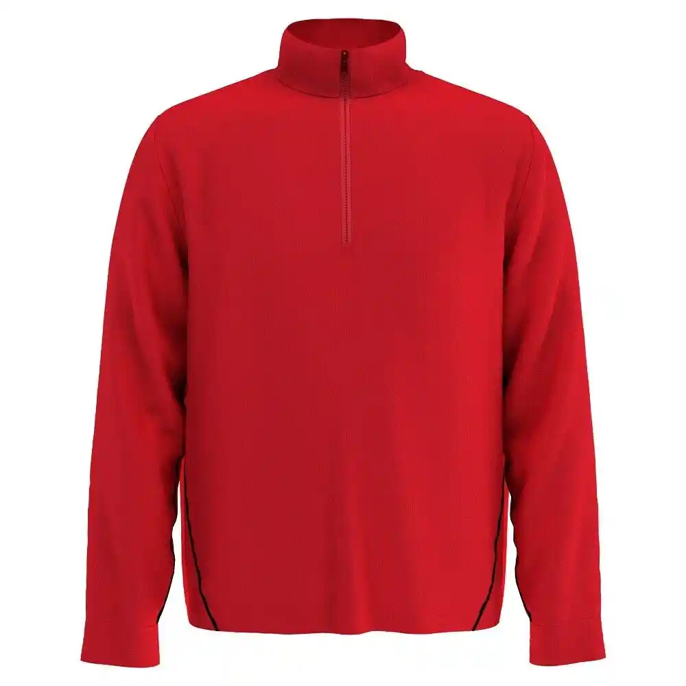 Talla M Mens Swing Tech™ Premium Yarn 1/4 Zip Pullover - Lychee / M