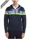 Talla Xl Mens Callaway X Color Block Full Zip Golf Hoodie - Navy Blazer / Xl