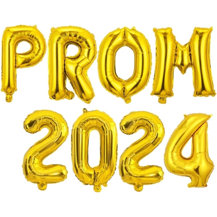 Globos Letras Prom 2024 Grado Graduación Promoción Colegio Universidad Rappi
