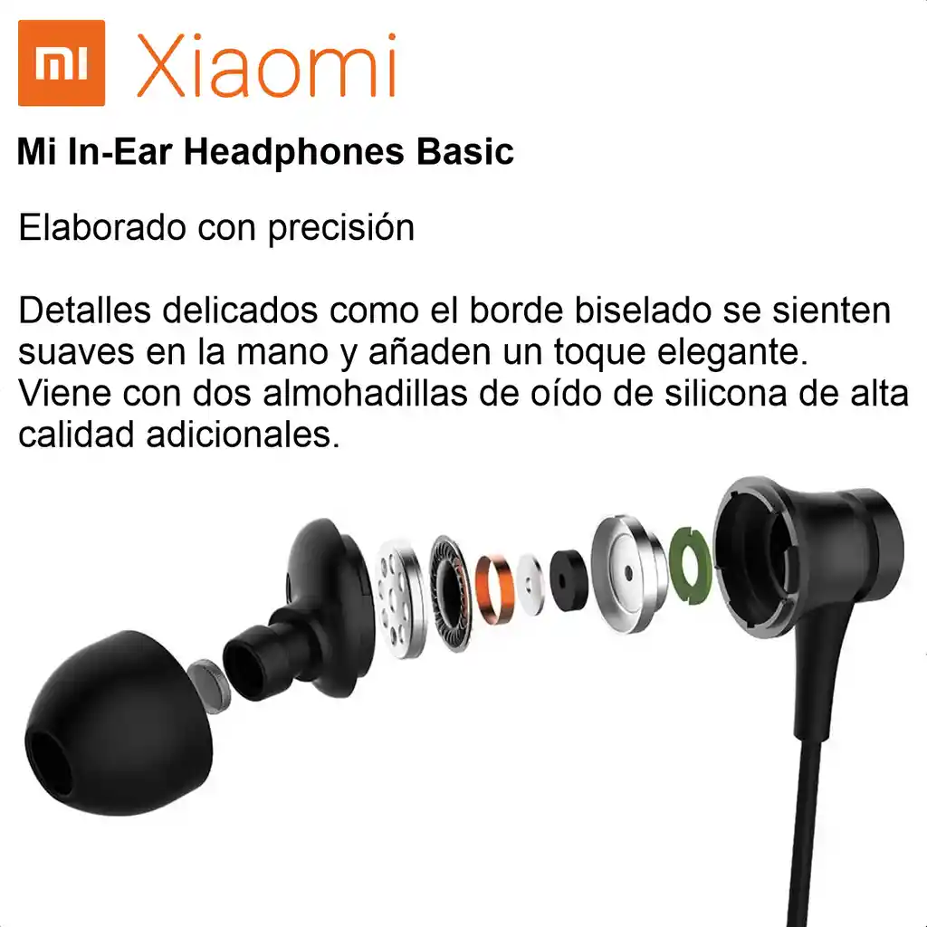 Xiaomi Mi In-ear Headphone Basic Jack Audífonos 3.5mm Blk