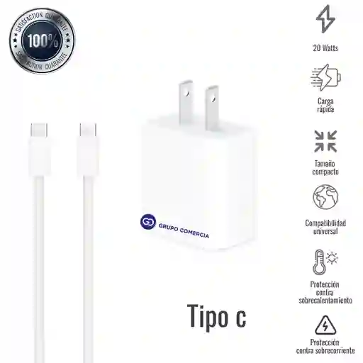 Cargador Para Iphone 15, Pro Y Max 35w Usb - C A Usb - C