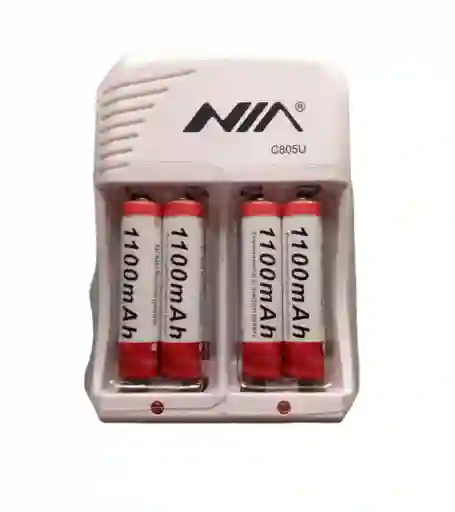Cargador C805u +4 Baterias Nia Aaa 1100 Mah