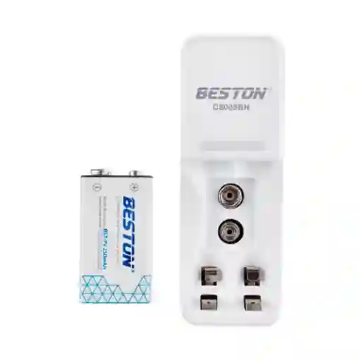 Cargador C8005bn + Bateria 9v 250mah Beston Compatible Aa/aaa/9v
