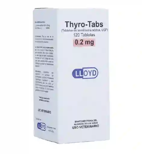 Thyro-tabs 0.2 Mg X 120 Tabletas