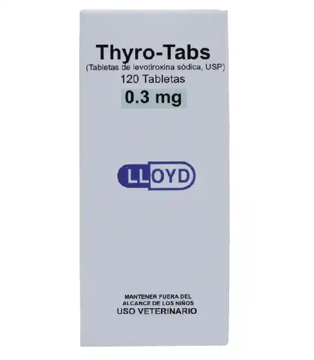 Thyro-tabs 0.3 Mg X 120 Tabletas