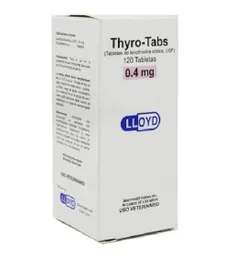 Thyro-tabs 0.4 Mg 120 Tabletas