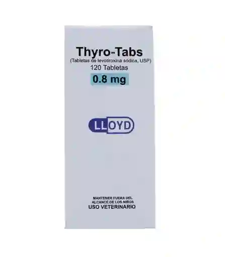 Thyro - Tabs 0.8mg 120 Tabletas