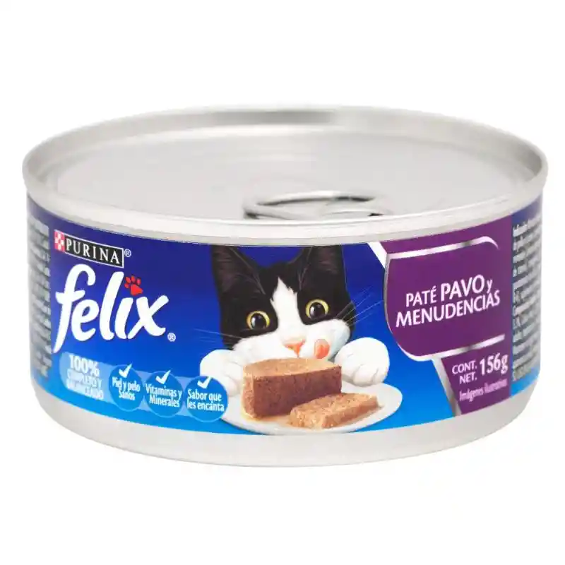 Felix Lata Pate Pavo Y Menudencias 156 G Felix Gatos