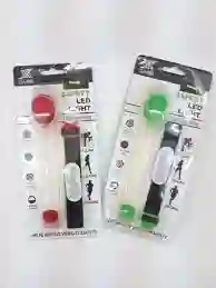 Brazalete Seguridad Luz Led Visibilidad Zapato O Bicicleta