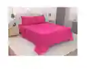 Juego De Sabanas Sencilla Tipo Hotelera Color Fucsia