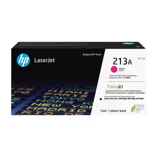 Cartucho De Tóner Hp 213a Magenta Laserjet Original (w2133a)