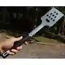 Espatula Asador Acero Inoxidable Borde Dentado Destapador