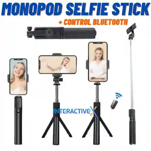 Tripode Palo Selfie Con Control Bluetooth / Monopod Bluetooth Tripode Palo Selfie