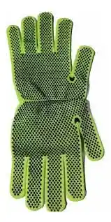 Guantes Verdes Con Gris Puntos