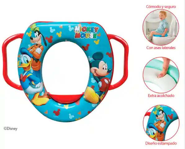 Adaptador Para Baño Disney, Entrenador Para Ir Al Baño Con Asiento Suave - Priori