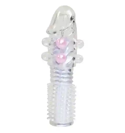 Funda Texturizada Para Pene Con Perlas Pennis Slevee