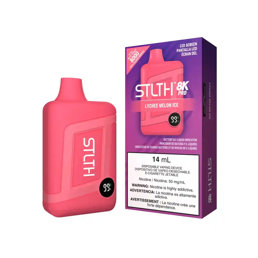 Stlth 8k Vape - Lychee Melon Ice -8000 Puff (5%)