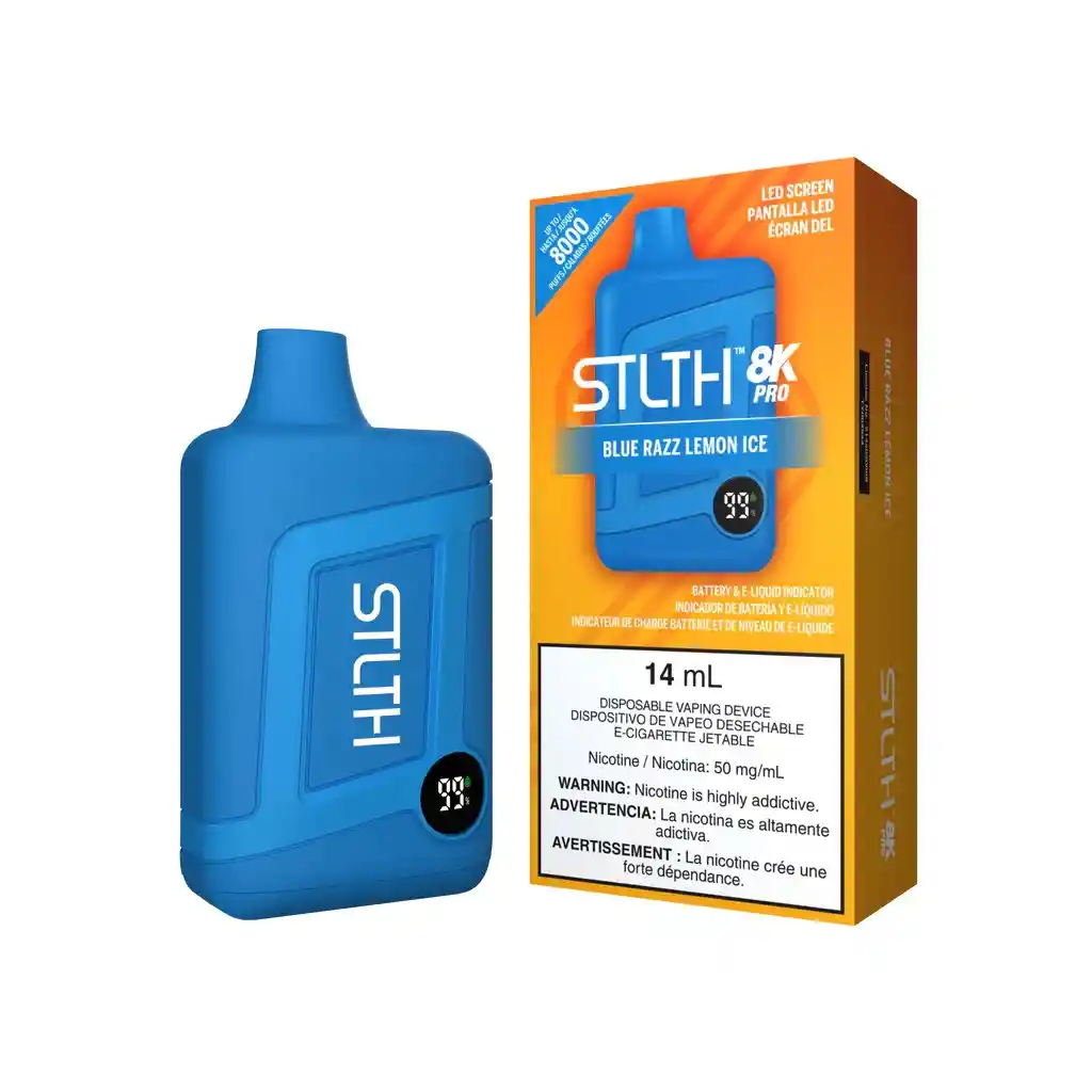 Stlth 8k Vape - Blue Razz Lemon Ice -8000 Puff (5%)