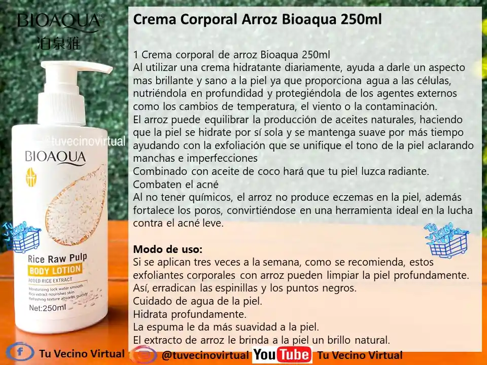 Kit De Arroz X9 Mas Kit De Arroz X6 Bioaqua