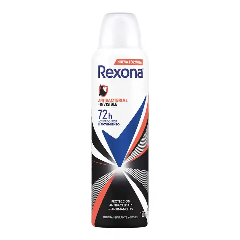 Rexona Desodorante Antibacterial Invisible en Aerosol