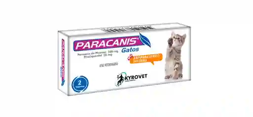 Paracanis Gatos X 2 Tabletas