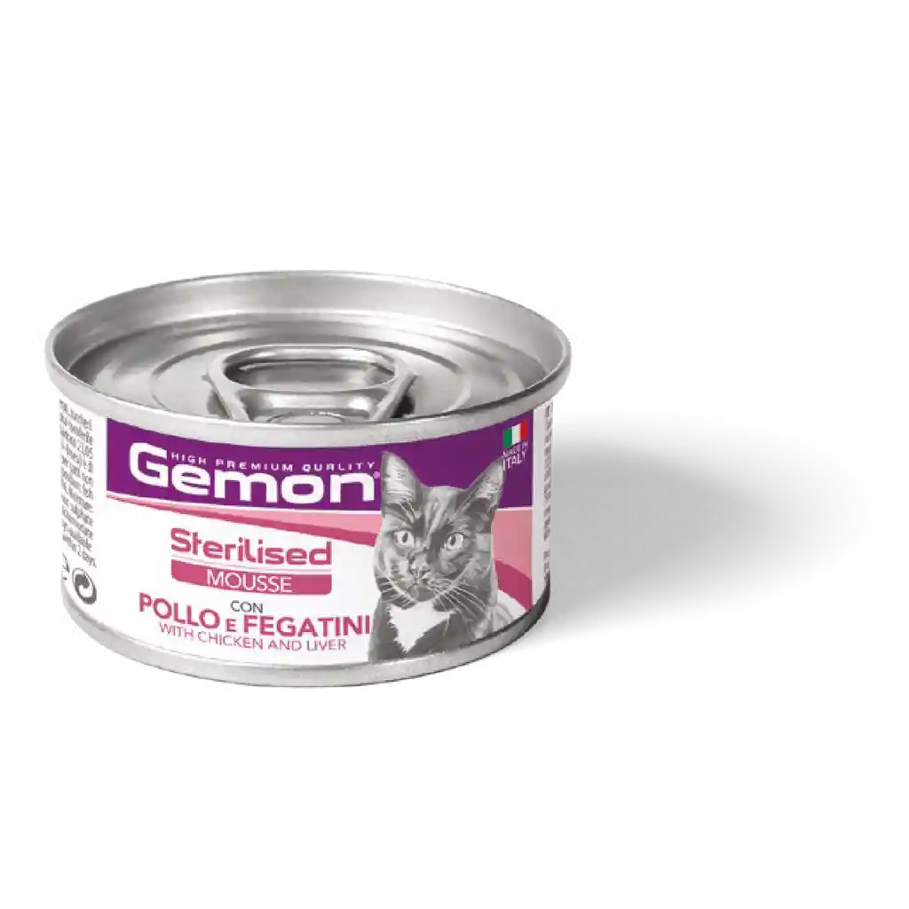 Gemon Mousse Gasto Esterilizado Pollo E Higado X 85g