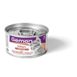 Gemon Mousse Para Gato Cachorro Salmon Y Pollo X 85g