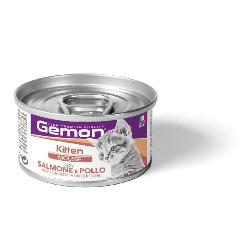 Gemon Mousse Para Gato Cachorro Salmon Y Pollo X 85g