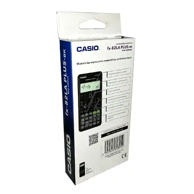 Calculadora Cientifica Casio Fx - 82la Plus 252 Bk