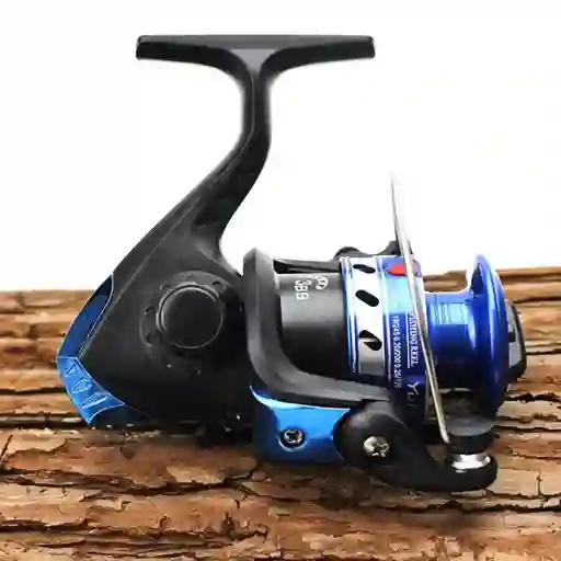Carrete De Metal Giratorio Para Pesca, Para Agua Dulce Y Salada, Yf200 ( Color Negro)