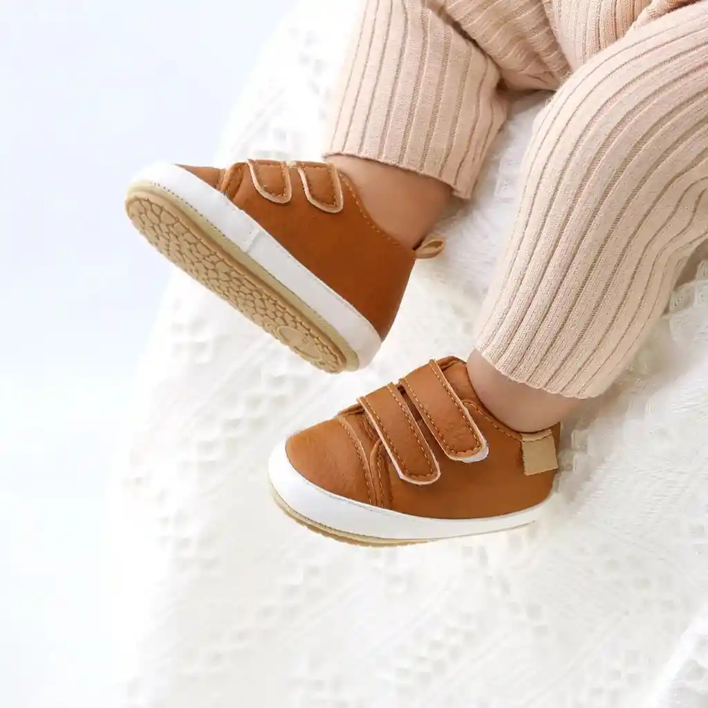 Zapatos Bebe Zapaticos Suela Blanda 12-18m Sandalias Niño Marron