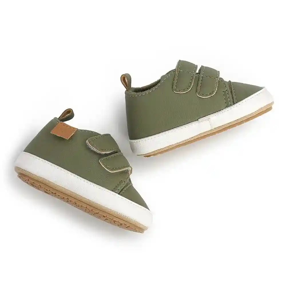 Zapatos Bebe Zapaticos Suela Blanda 12-18m Sandalias Niño Verde