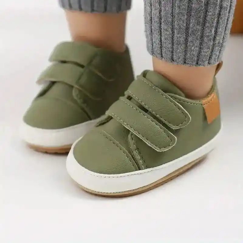 Zapatos Bebe Zapaticos Suela Blanda 6-12m Sandalias Niño Verde