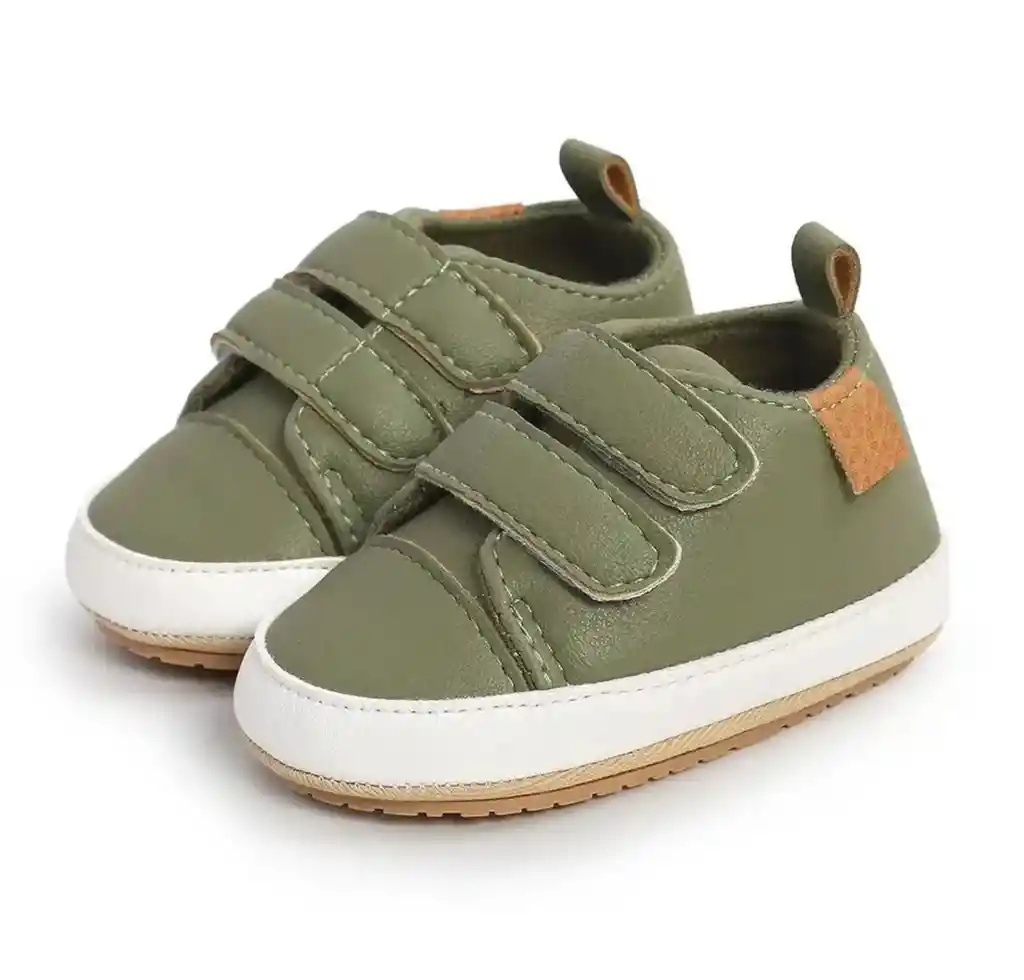 Zapatos Bebe Zapaticos Suela Blanda 6-12m Sandalias Niño Verde