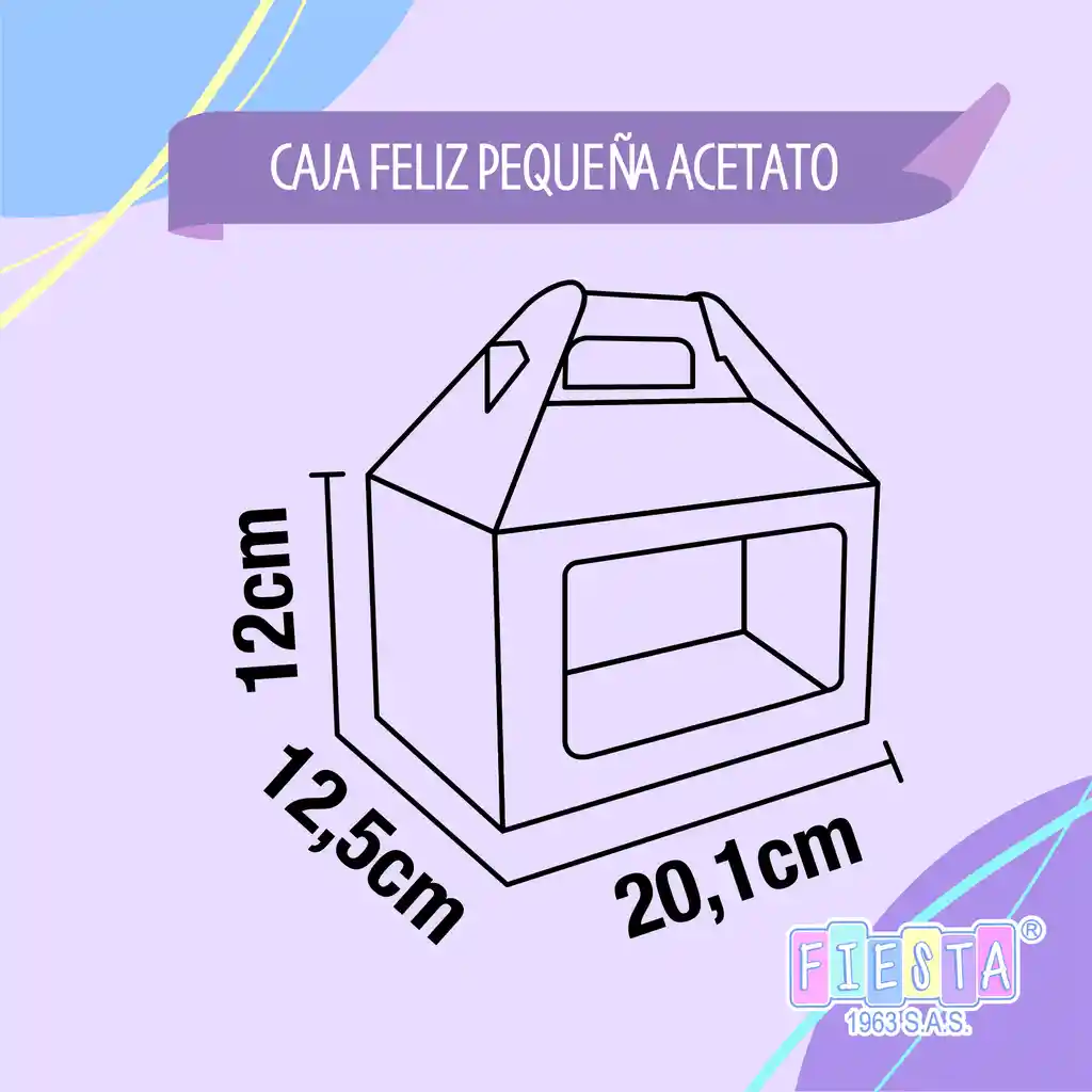 Empaques Para Regalos Sorpresa Feliz Pequeña Acetato Kit 12