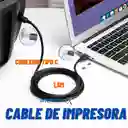 Cable De Impresora Usb Tipo C A Usb Bm / Cable Tipo C A Datos De Impresora