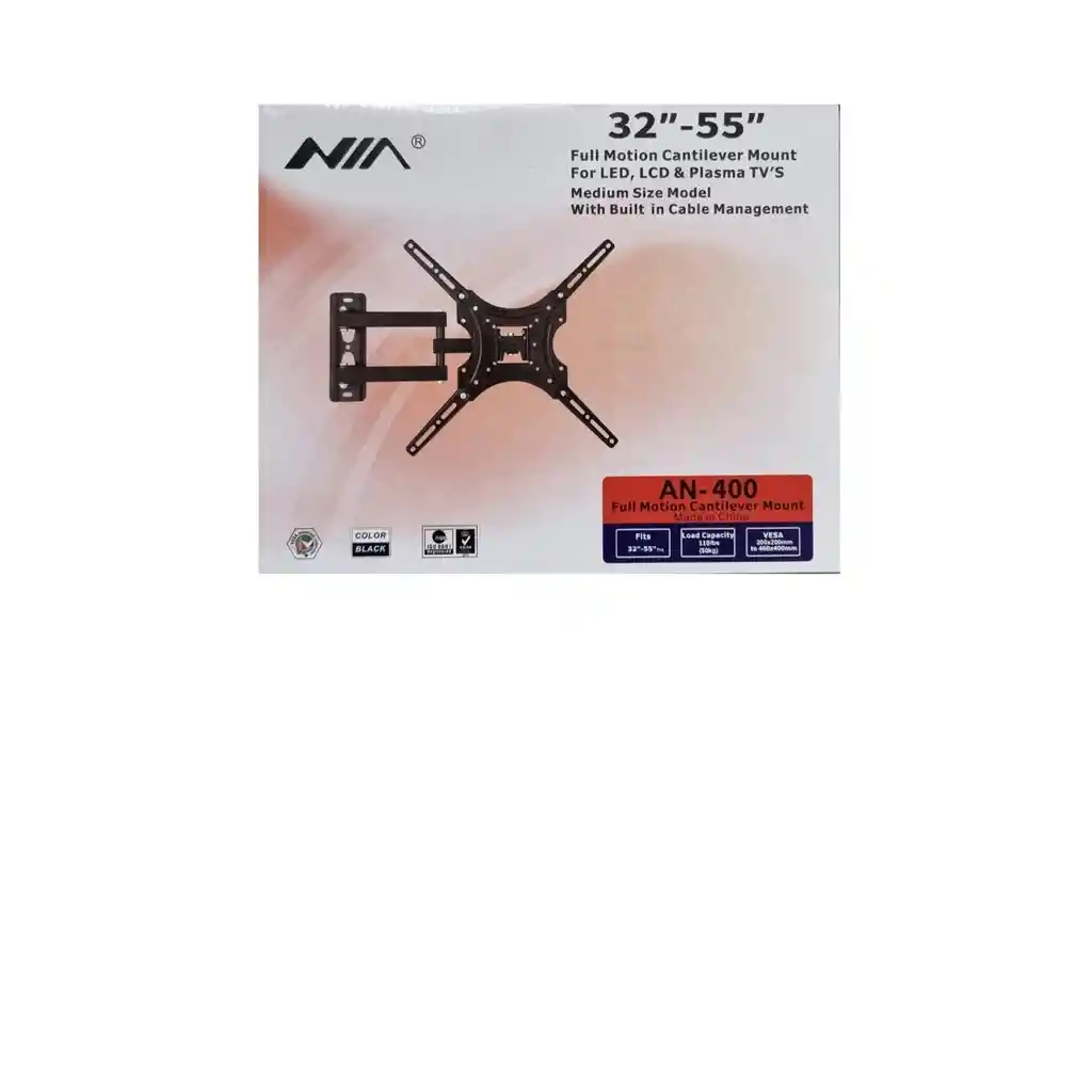 Base Soporte Tv Movil An-400 32″a 43″ Pulgadas