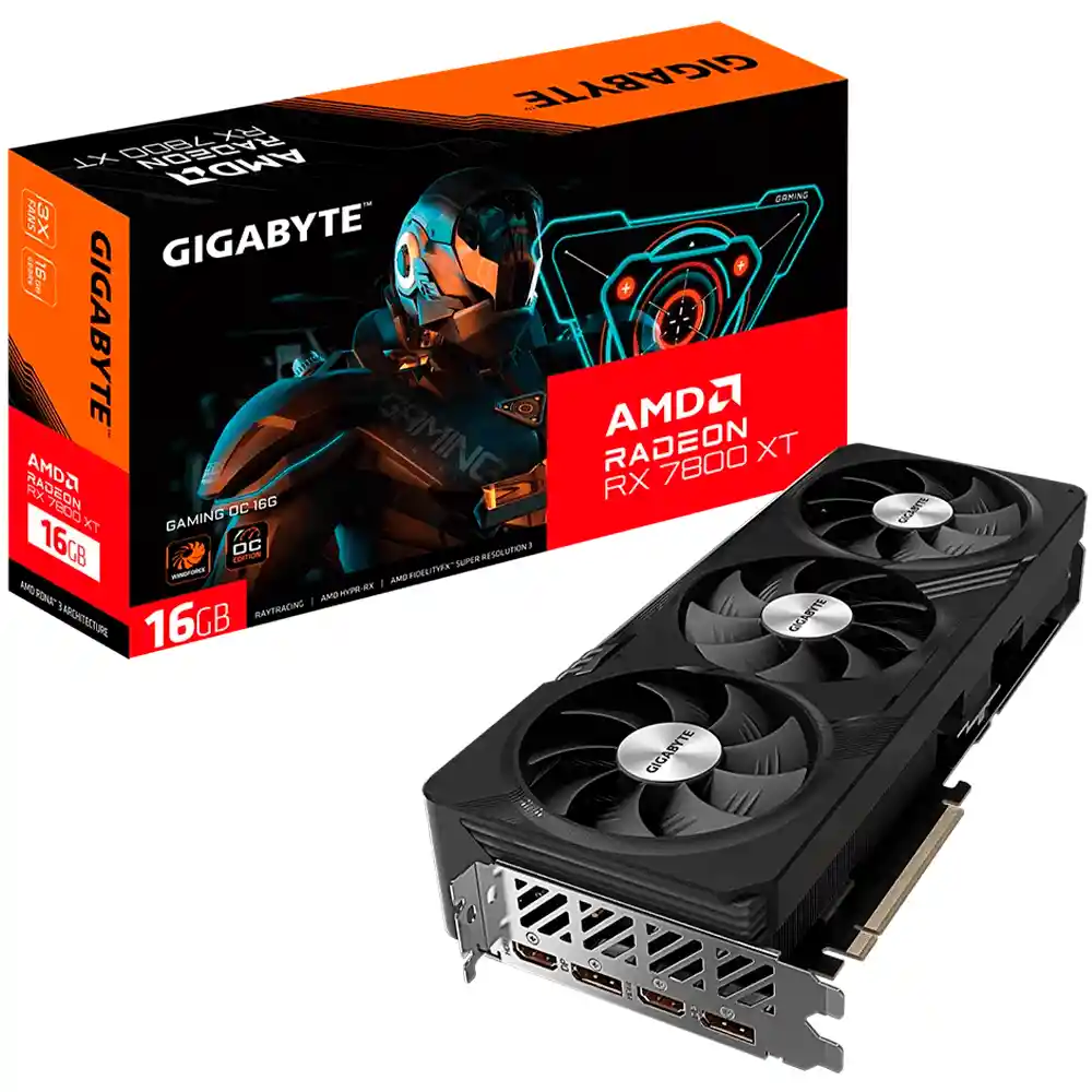 Tarjeta De Vídeo Gigabyte Amd Radeon Rx 7800 Xt Gaming Oc Gddr6 16gb