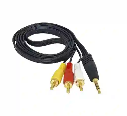 Cable Plug 3,5 A 3 Rca 3 Metros De Largo