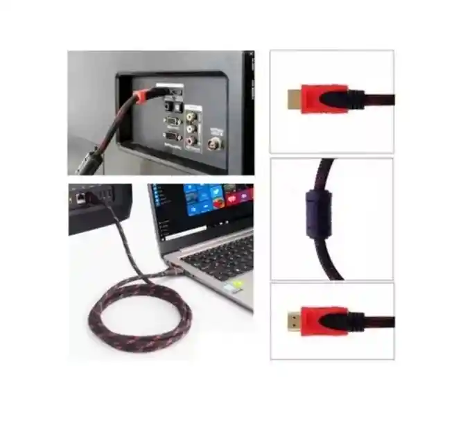 Cable Hdmi 15 Metros Doble Filtro Mallado Punta Dorada