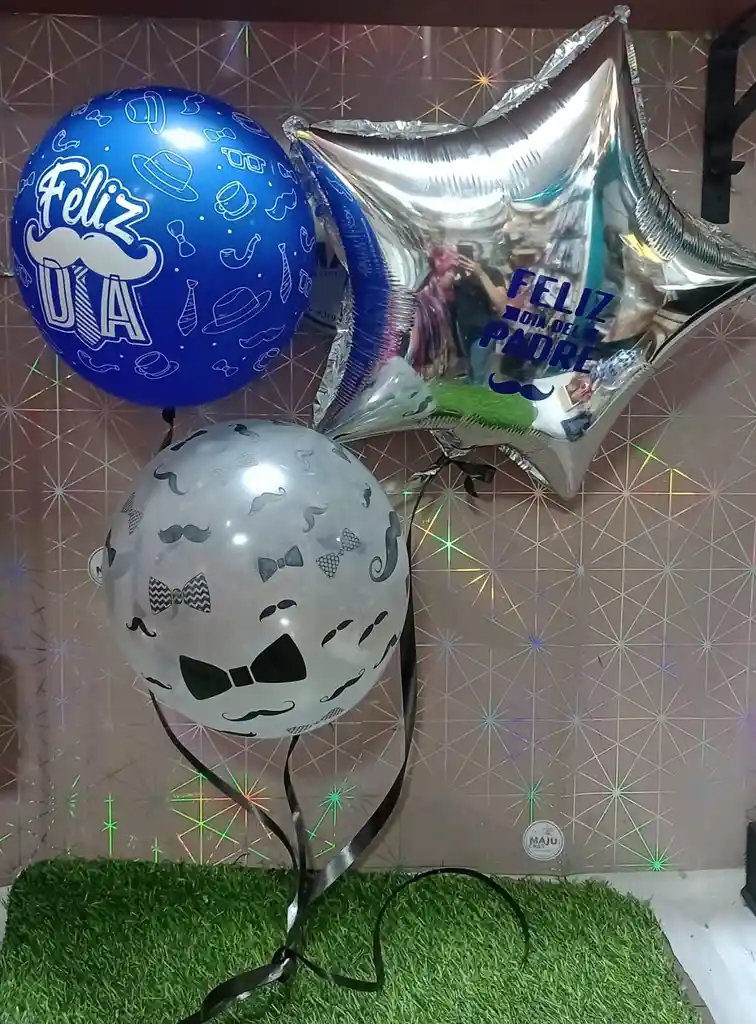 Globos En Helio Feliz Dia Del Padre